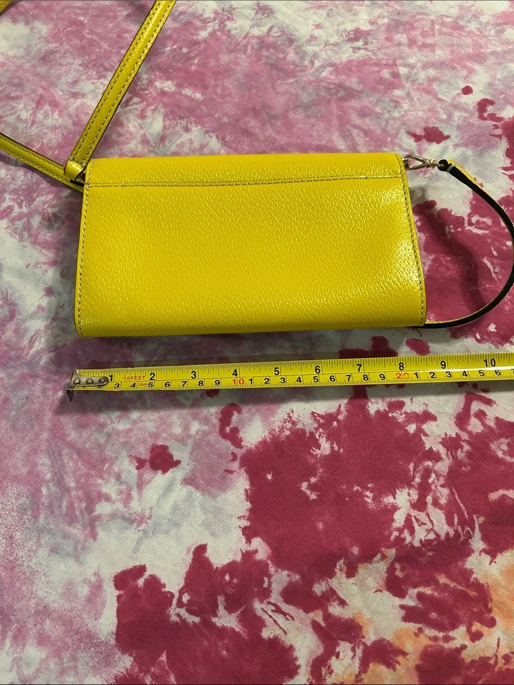 Kate Spade yellow crossbody wallet